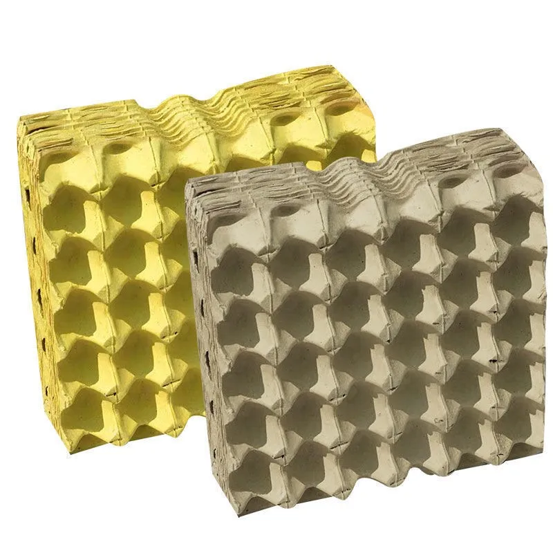 Pulp egg tray source manufacturers supermarket for high-quality yellow 30 egg paper tray  Moisture-proof egg tray wholesale