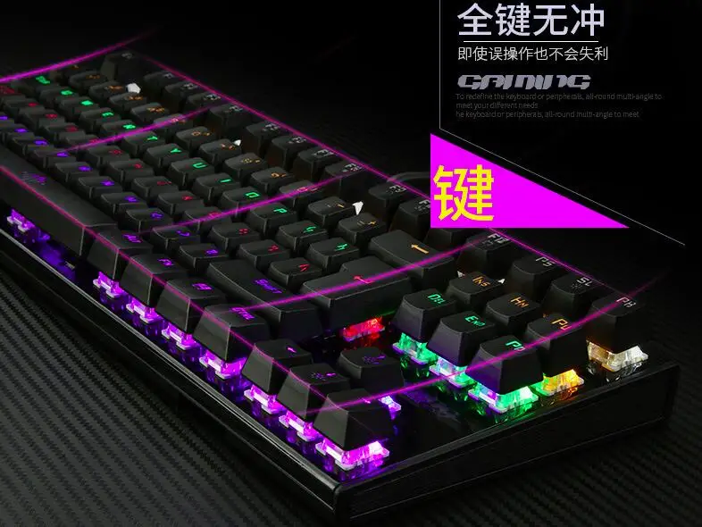2021 Best selling Gaming Keyboard Wired mechanical Keyboard USB Wired Mouse Rainbow Gaming Mechanical Keyboard for gaming
