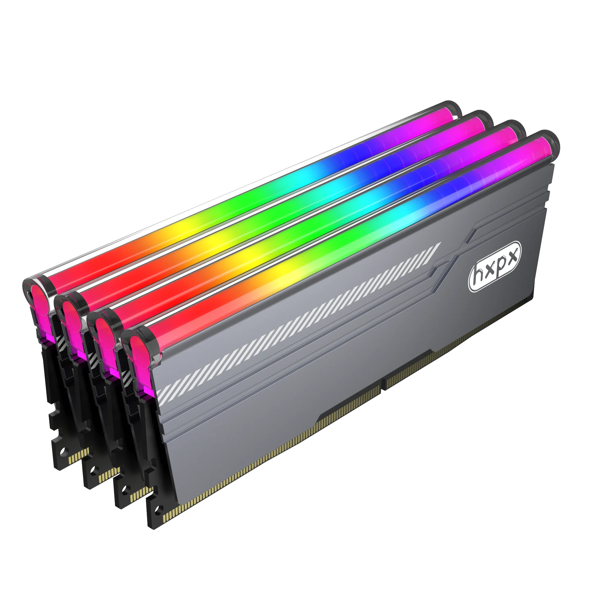 OEM RAM Heatsink RH-02 Color ARGB Radiato aluminum memory Cooler DIY Installation Customizable Connector AURA 3PIN(F/M) Sync