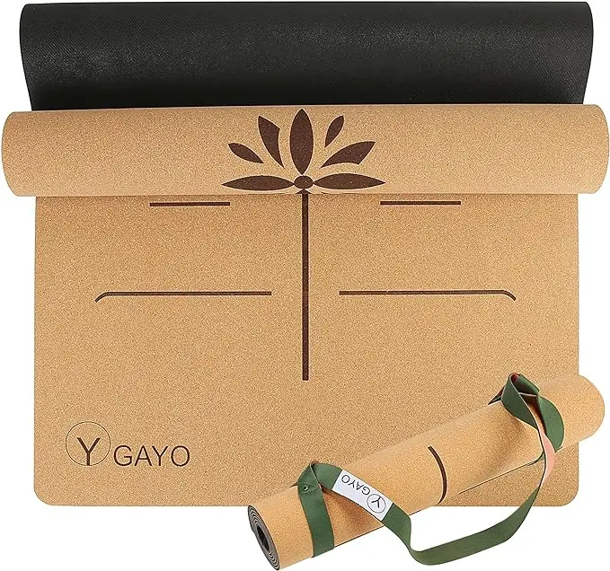 2024 Haytens hot sell custom logo customize pattern cork yoga mat
