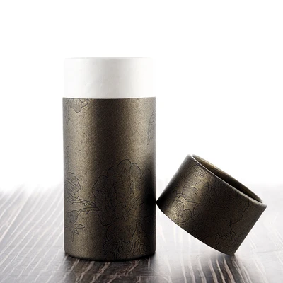 Factory customize paper cardboard tube luxury cylinder bottle packaging for perfume essential dropper bottle