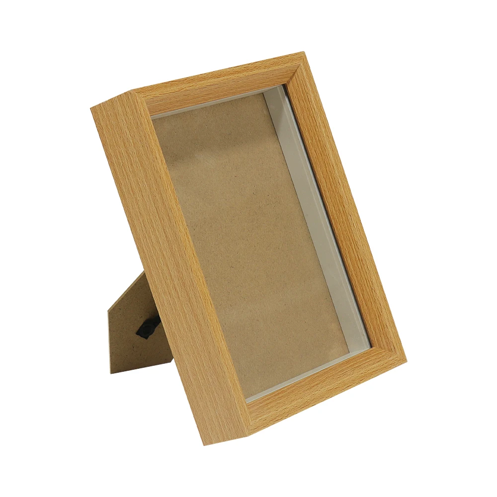 Custom DIY Wooden Photo Picture Frames case with Acrylic Board Wood Frame for Painting Lights Luminous