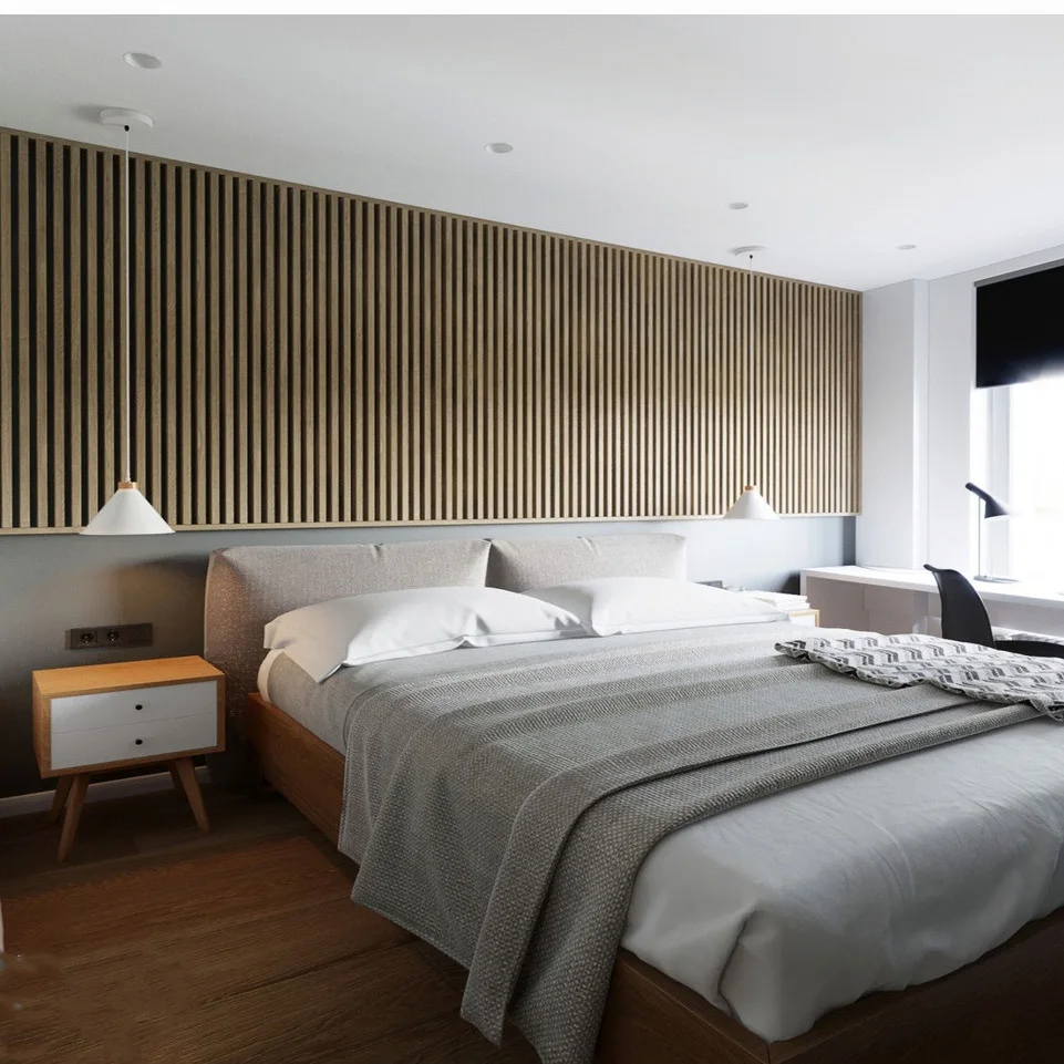 Деревянная рифленая настенная панель из массива ореха, деревянные рельсы