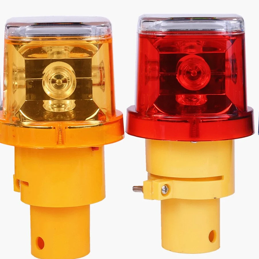 road safety plastic traffic warning light solar blinker light with ultra bright LED