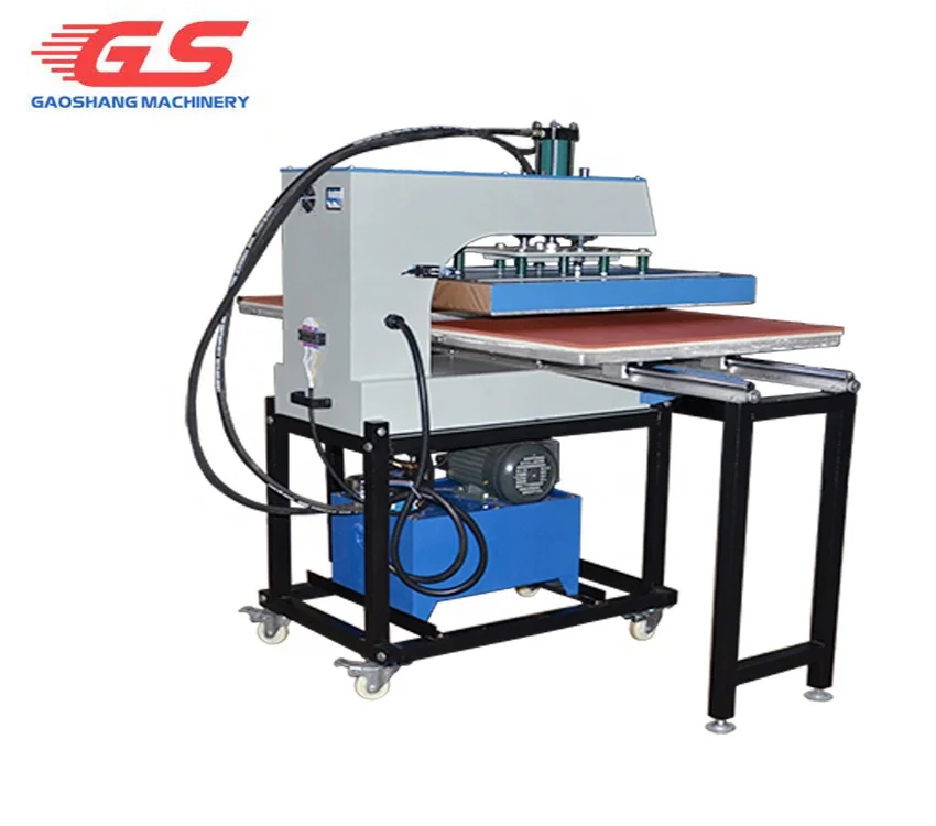 Dongguan factory 30 tons pressure hydraulic oil freely sliding worktable rhinestone/crystal press heat press machines