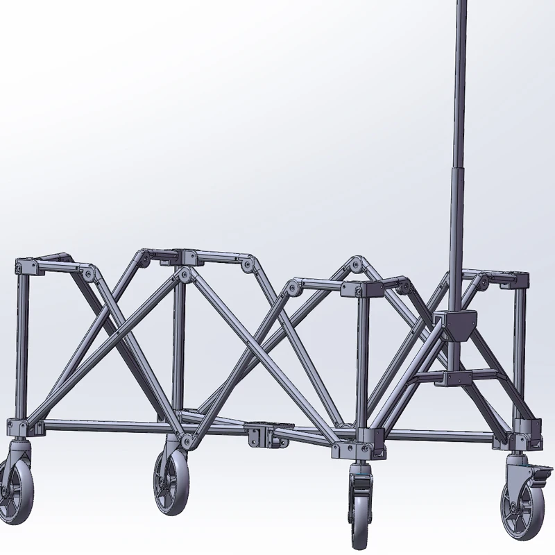 AREFFA Collapsible Outdoor Utility Wagon With Folding Portable Garden Wagon Camping Wagon Cart