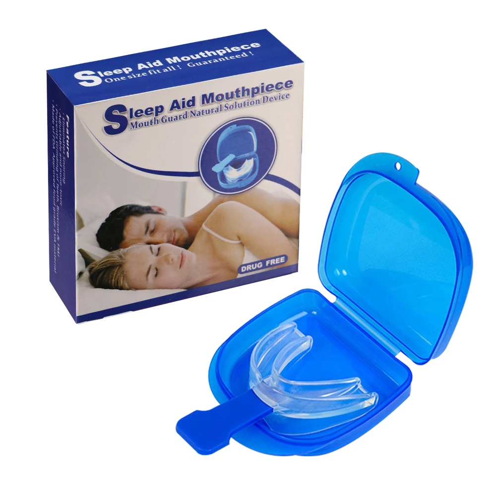 Transparent Colour Anti Snoring Mouthpiece Controls Your Tongue Position To Stop Snoring