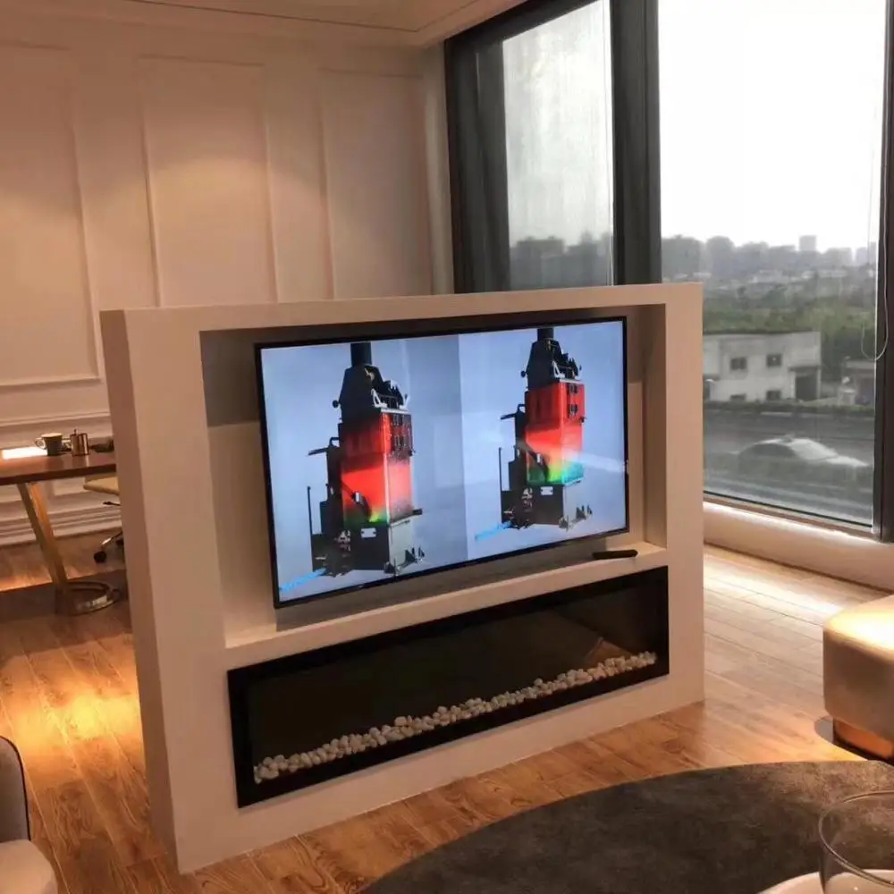 1800 mm insert /build in/recessed electric fireplace with pebbles