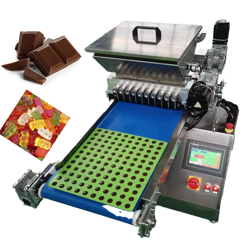 Automatic Production Part Fruit Jelly Bean Gummy Candy Bear Depositor Make Machine