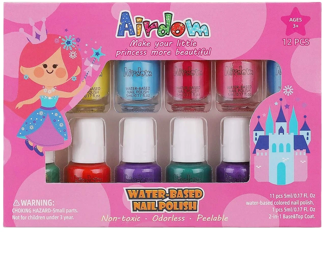 
24 Years OEM experience kids peelable water based nail polish topcoats base coat and glitter nail polish gift sets 