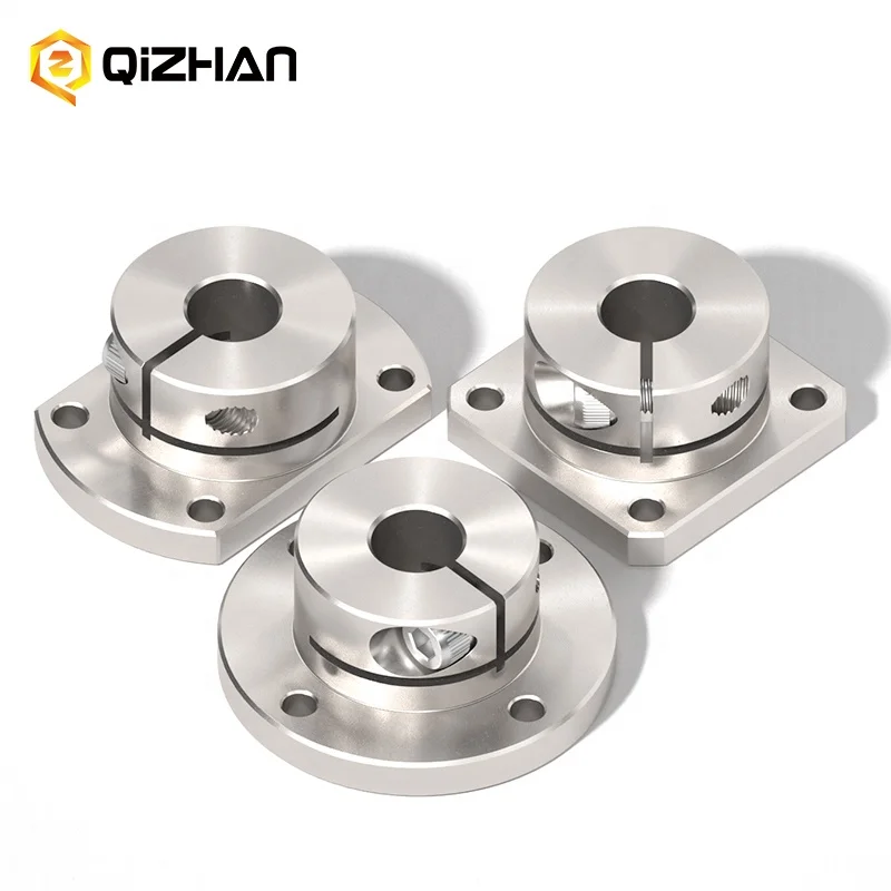 Oem Design Cnc Machining Din703 Double Split Face-Mount Shaft Bush Collars Axle Flange Mounting Shaft Collar