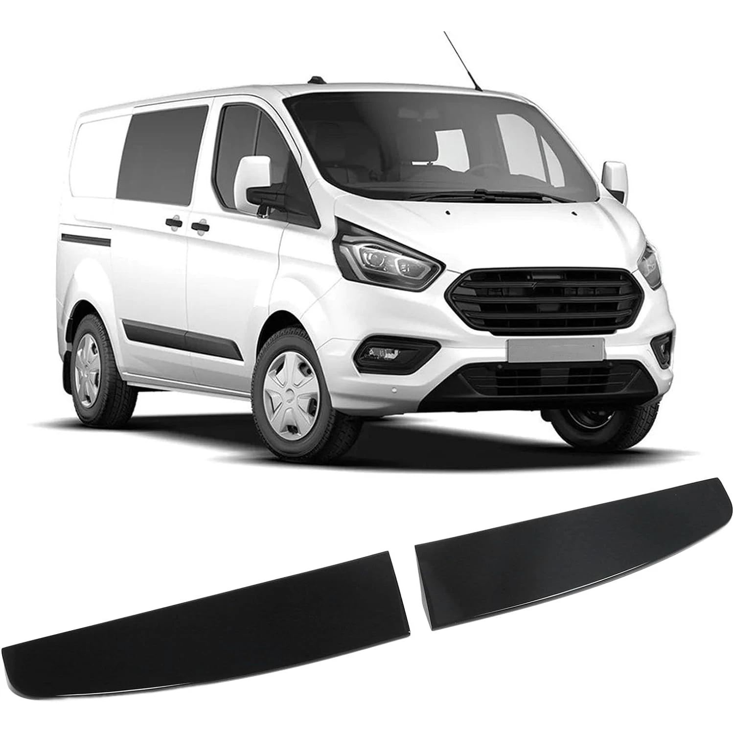 Задний спойлер на крыше, черный глянцевый спойлер на крыше для Ford Transit 2012-2018