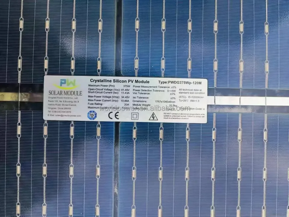 Best 500 Watt Double Glass Double-sided Solar Panel Photovoltaic Panel For Household Synchronization Power Generation System