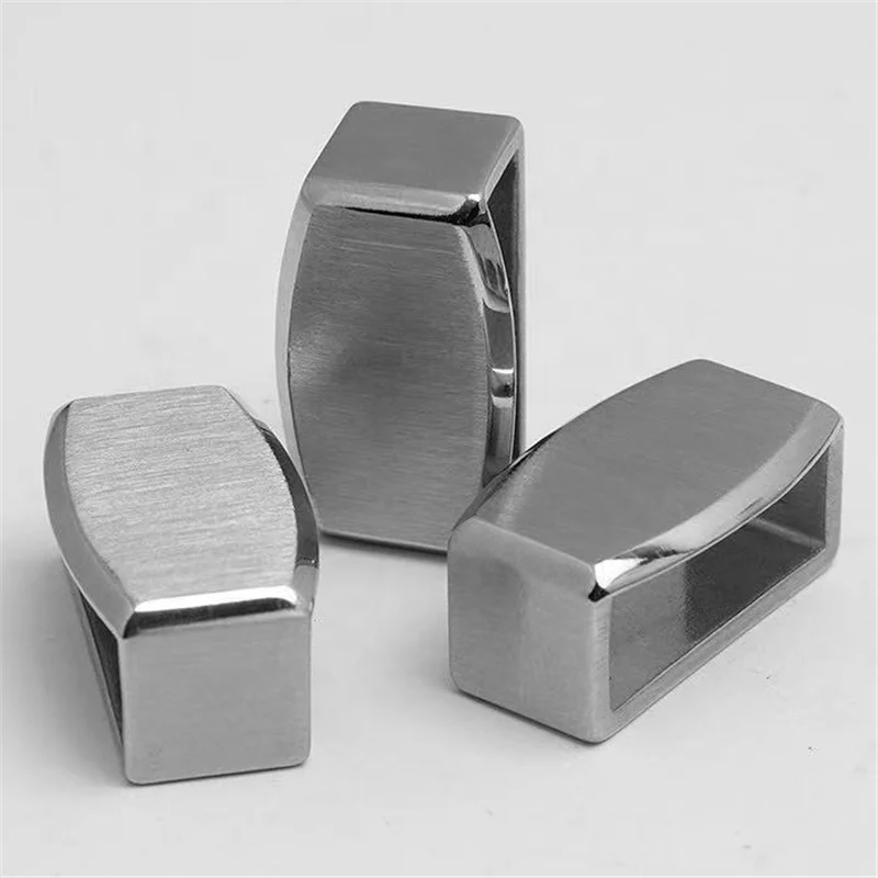 Высокого качества Заказная CNC 316L 304 из нержавеющей стали широкий матовый отполированный 14, 16, 18, 20, 22, 24, 26 мм, ремешок для наручных часов с узлами и кольцами, аппаратные средства