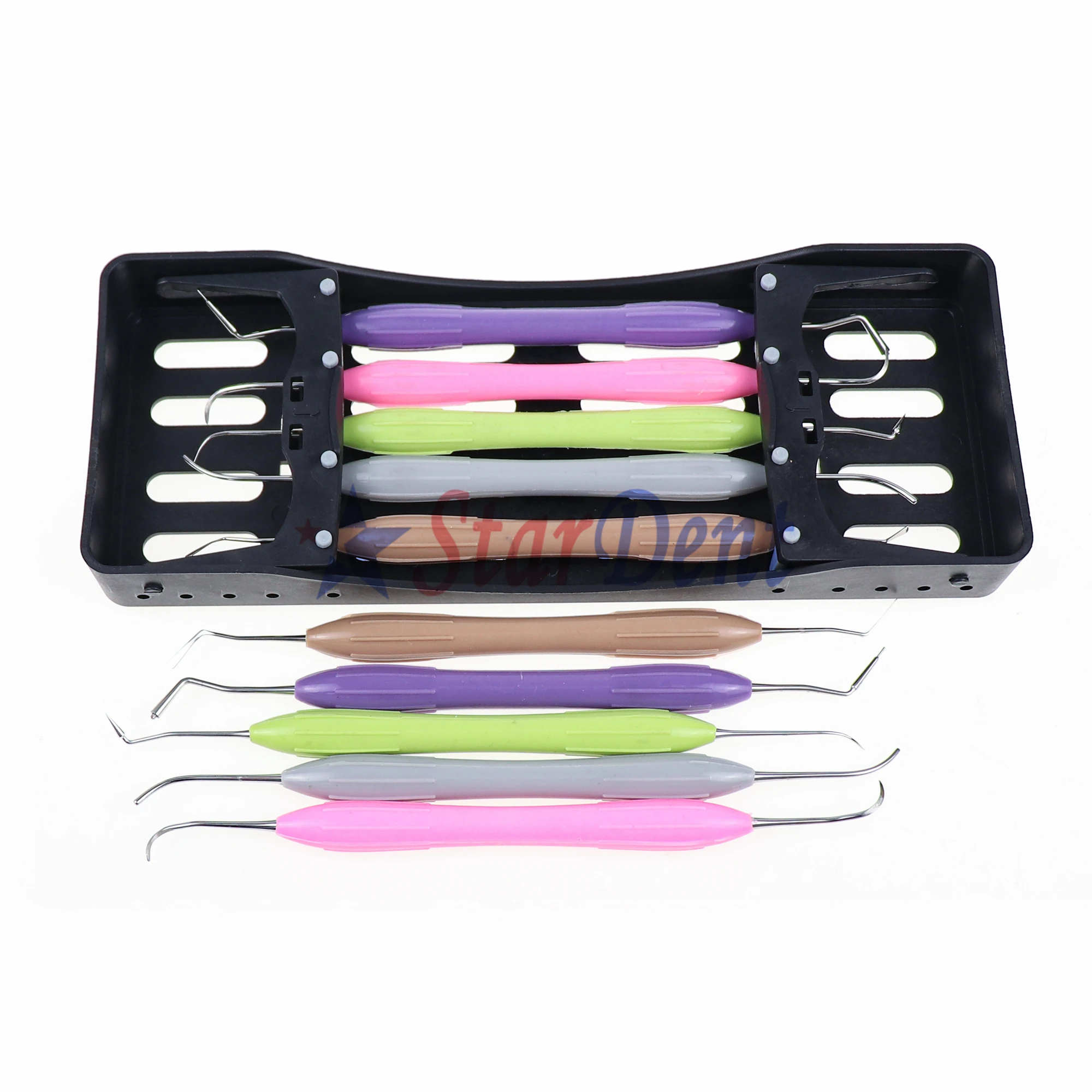 Dental Ultimate periodontal instruments in metallurgy 5pcs a set with nice black package