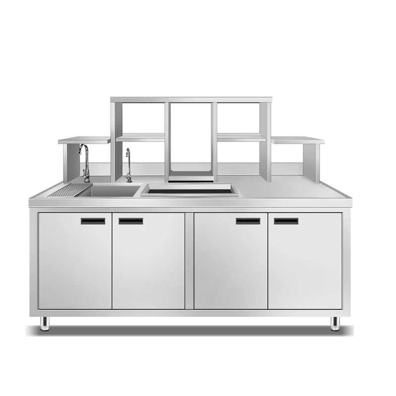
Professional milk tea counter boba tea equipment supplies with shop design 