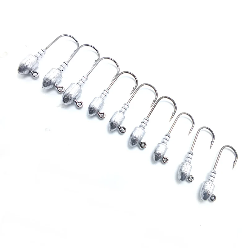 Hot sale Fishing metal Jig lead round head fishing lure jig hook