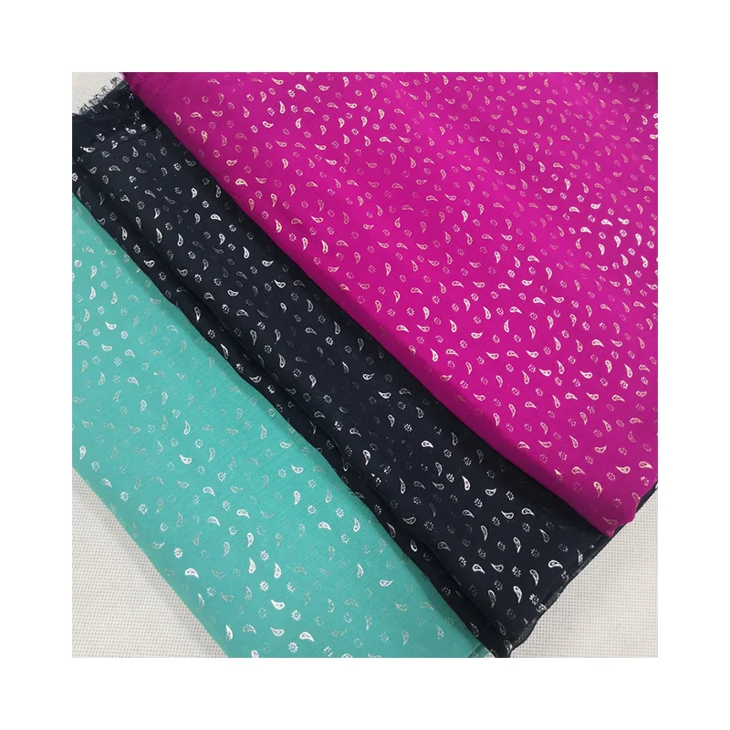 Изготовленный На Заказ Цветной 100% Полиэстер Тканый гофрированный креп 70d шифоновая ткань для женского платья