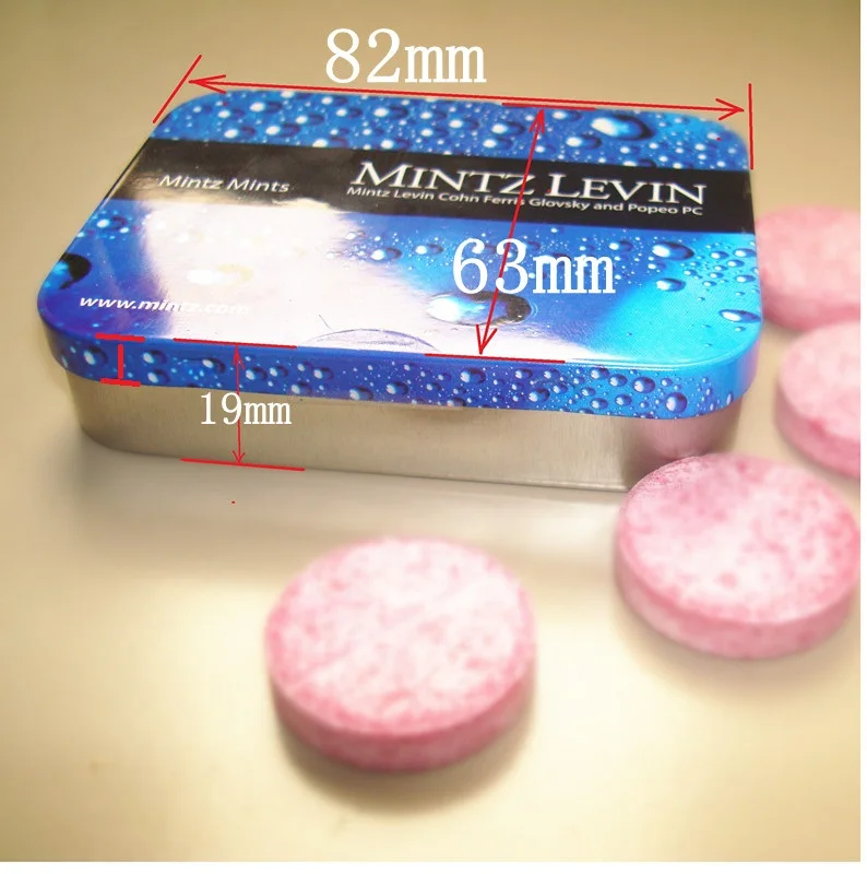 peppermint candy tin box