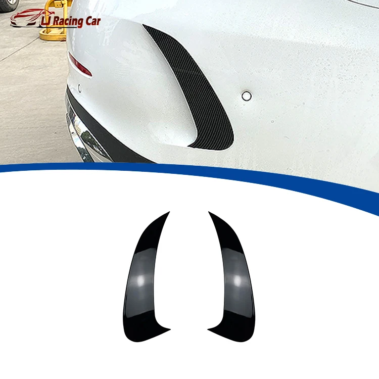 Rear Bumper Flag AMG Car Trim Tail Wind Knife Sticker Cover For Mercedes-Benz C Class W206 C200 C260 C300 2022+