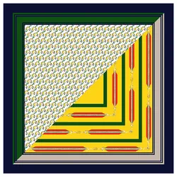 Женский шелковый шарф для украшения одежды