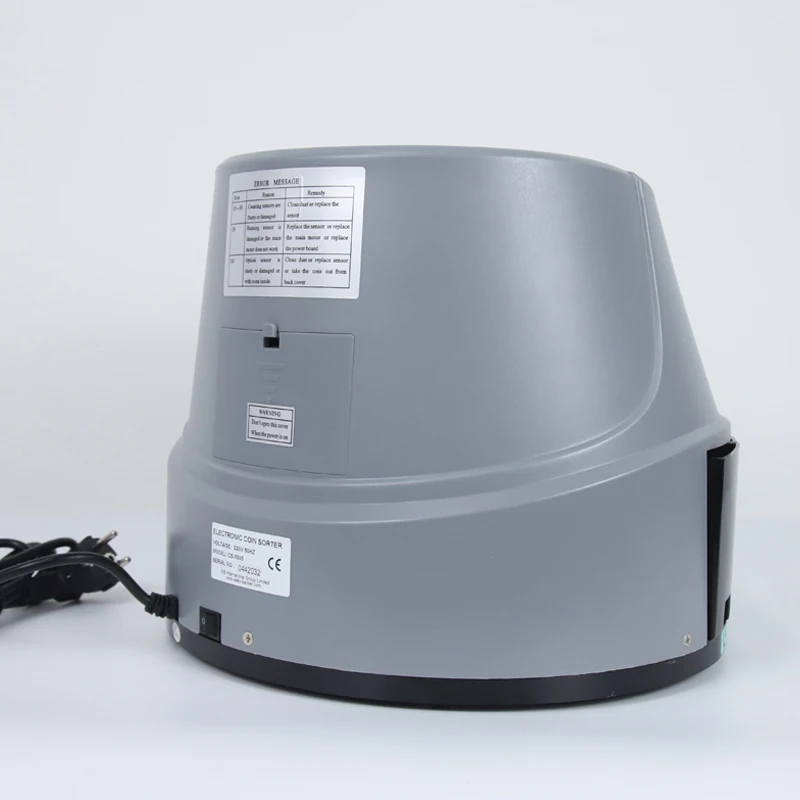 CS-5505-3 Fast speed coin counter and sorter with LCD display 350 coins/Min Multi-countries Professional Coin Sorting