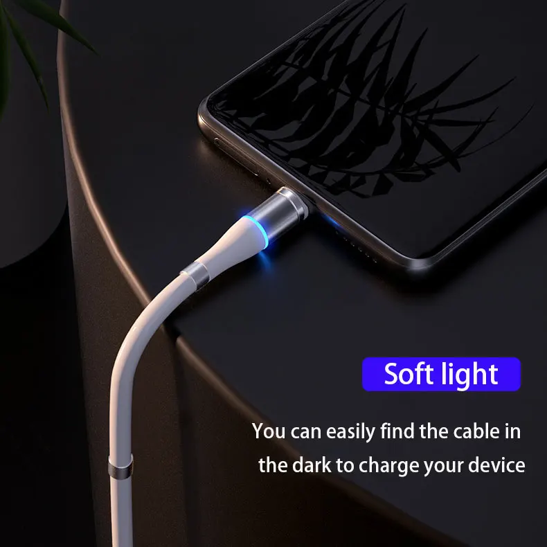 Магнитный USB-кабель MONFONK 3A кабель для быстрой зарядки iPhone Micro Type