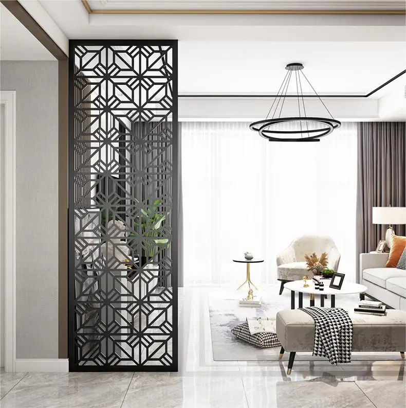 foshan stainless steel screen partition  stainless steel Wall Screen  Metal Movable Divider For room