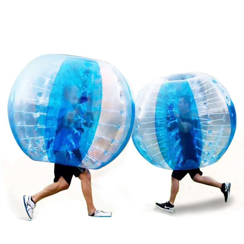 inflatable giant wubble custom size human clear glass bubble body bumper bubble knocker ball soccer football suit for sale