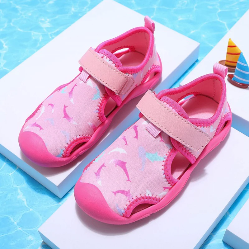 Sandals For Toddler Girl Children Fashion Comfortable Breathable Netcloth Casual Shoes Boys Water Sports Sandals Age 1-8 Years