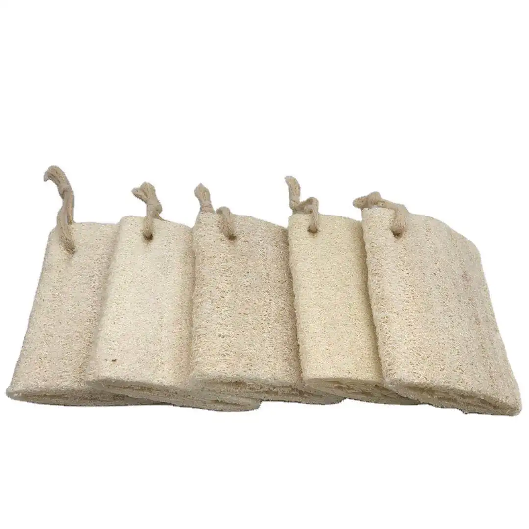 Natural plant fiber bath cleaning eco- friendly compressed loofah sponge custom loofah