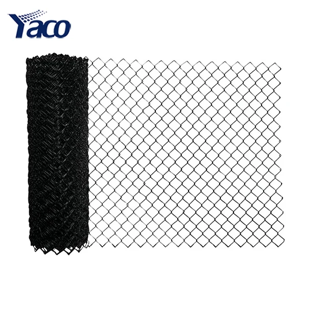 Residential iron carbon steel 9 10.5 11.5 gauge 6ft 8ft black galvanized chain link fence