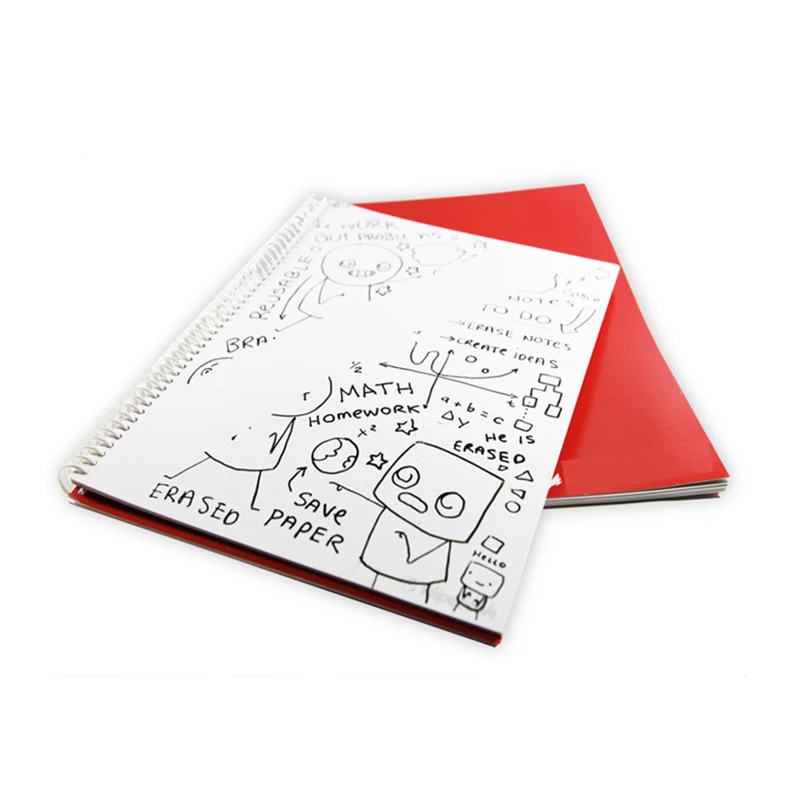 Reusable notebook with Removable Static Cling