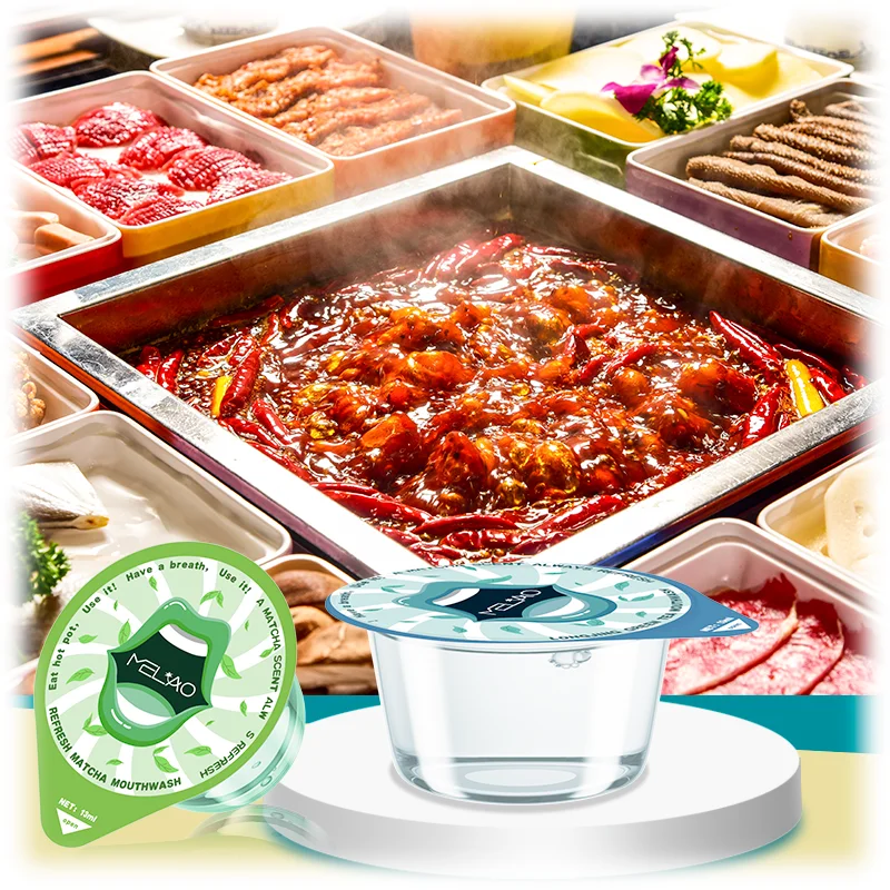 OEM Mouthwash private label Natural Organic Bad Breath Disposable Travel Jelly Cup 13ml Whitening Mouthwash Wholesale in bulk