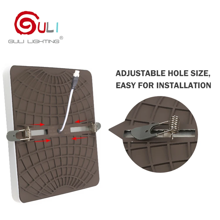 High Lumen Aluminum Heatsink Recessed Smd 16w 24w 36w Adjustable Frameless Led Panel Light