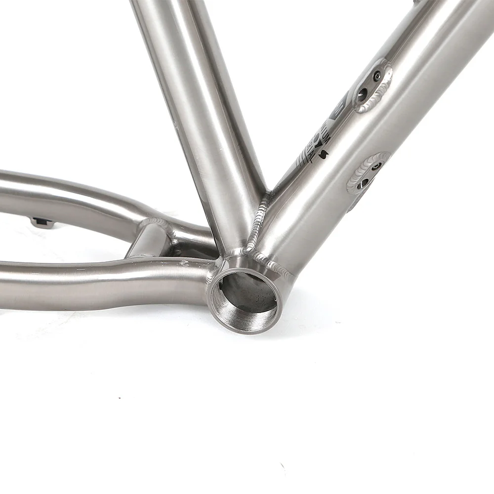 China Bicycle Factory OEM 27.5 29 inch titanium alloy mountain bike frame 142 thru axle mtb titanium frame