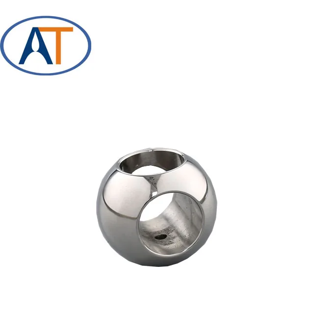 
2019 stainless steel elbow trough hollow valve ball with flat 304 316L 201 metail ball 
