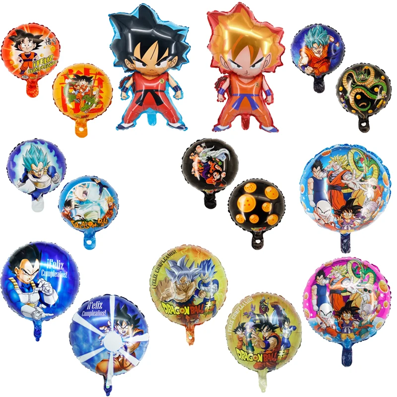 wholesale price japan cartoon dragon balloon z foil helium balloon monkey king sun for kids birthday party decoration