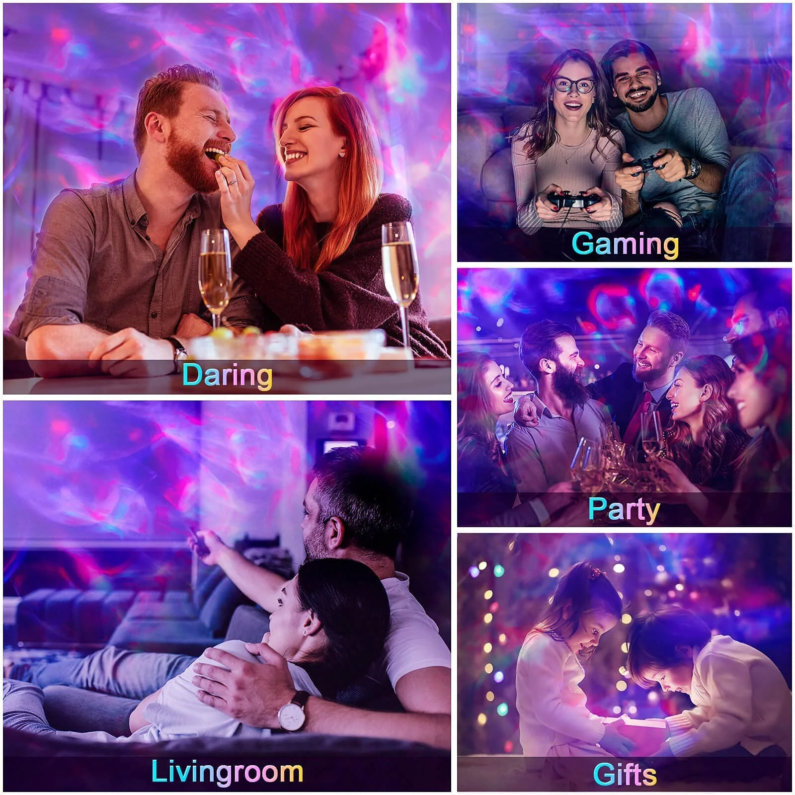 Amazon Hot Sell Aurora Star Projector Sky Star Starry Lamp Projector with Speaker White Noise Bedroom LED Star Light Projector