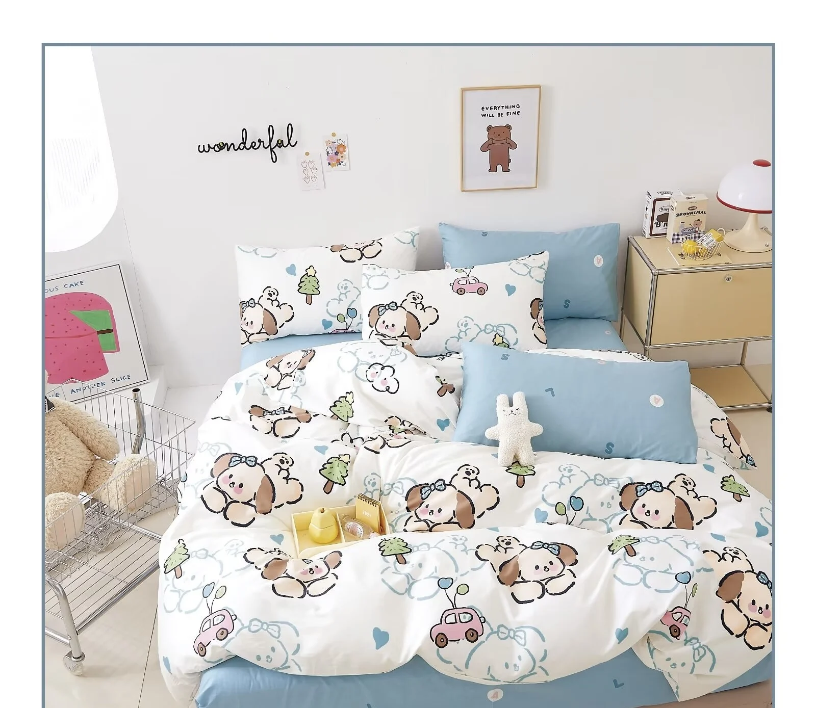 Sell well cotton bed sheets king size bedding set luxury 100% cotton bedding set soft cotton bed sheets king size bedding set