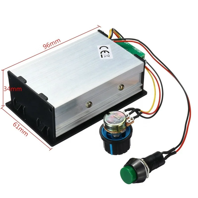DC 6-60V 12V 24V 36V 48V 30A PWM Brush контроллер скорости двигателя