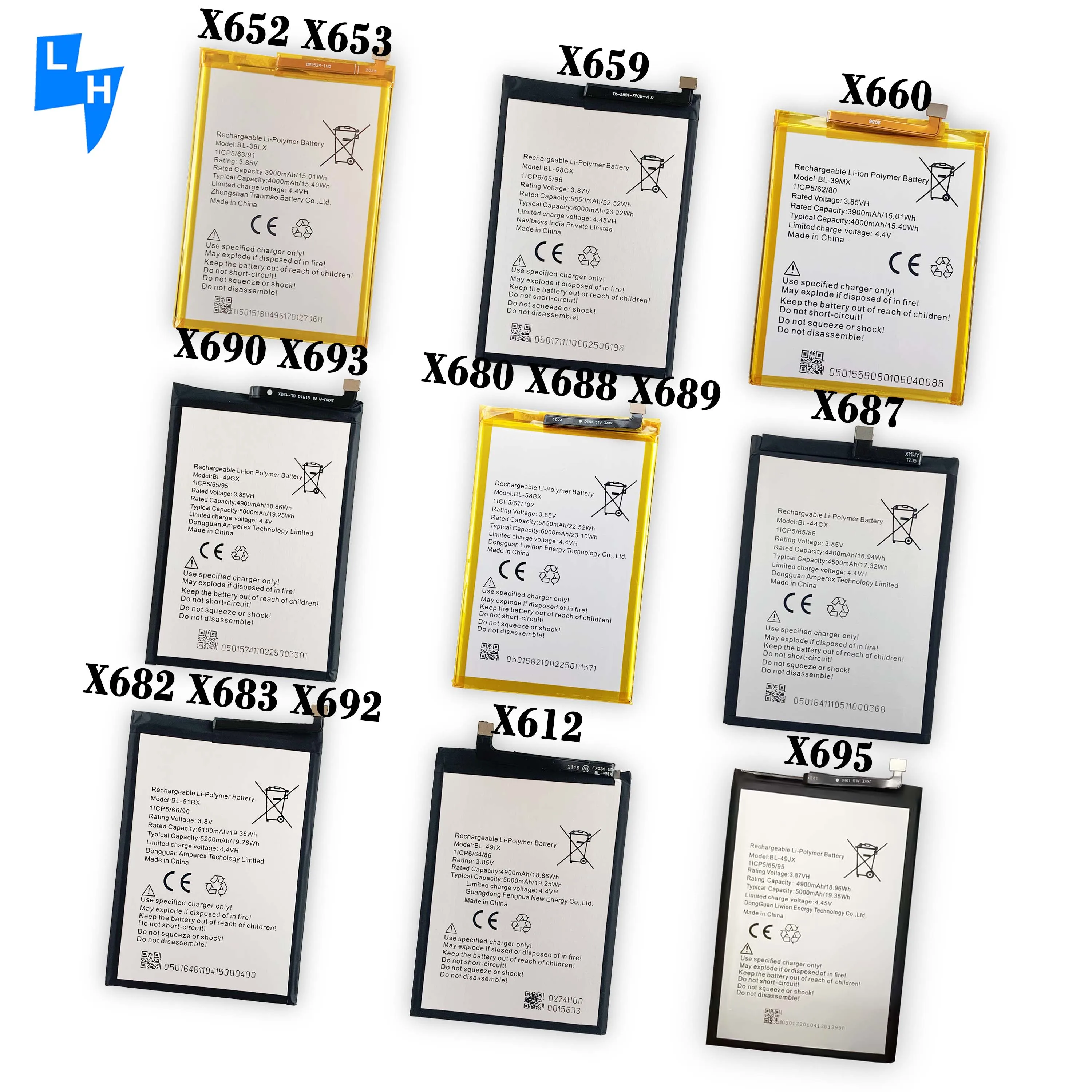  OEM battery X571 X572 X573 X608 X574 X602 X5010 X5514 X5515 X5516 mobile phone for infinix X600 X601 X603