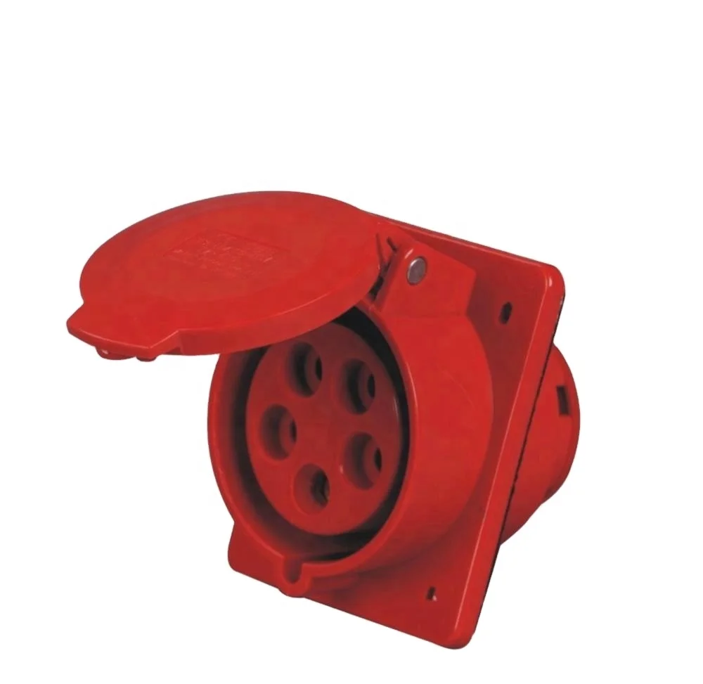 CEE 16a 32a female electrical connector industrial 5 pin plug and socket