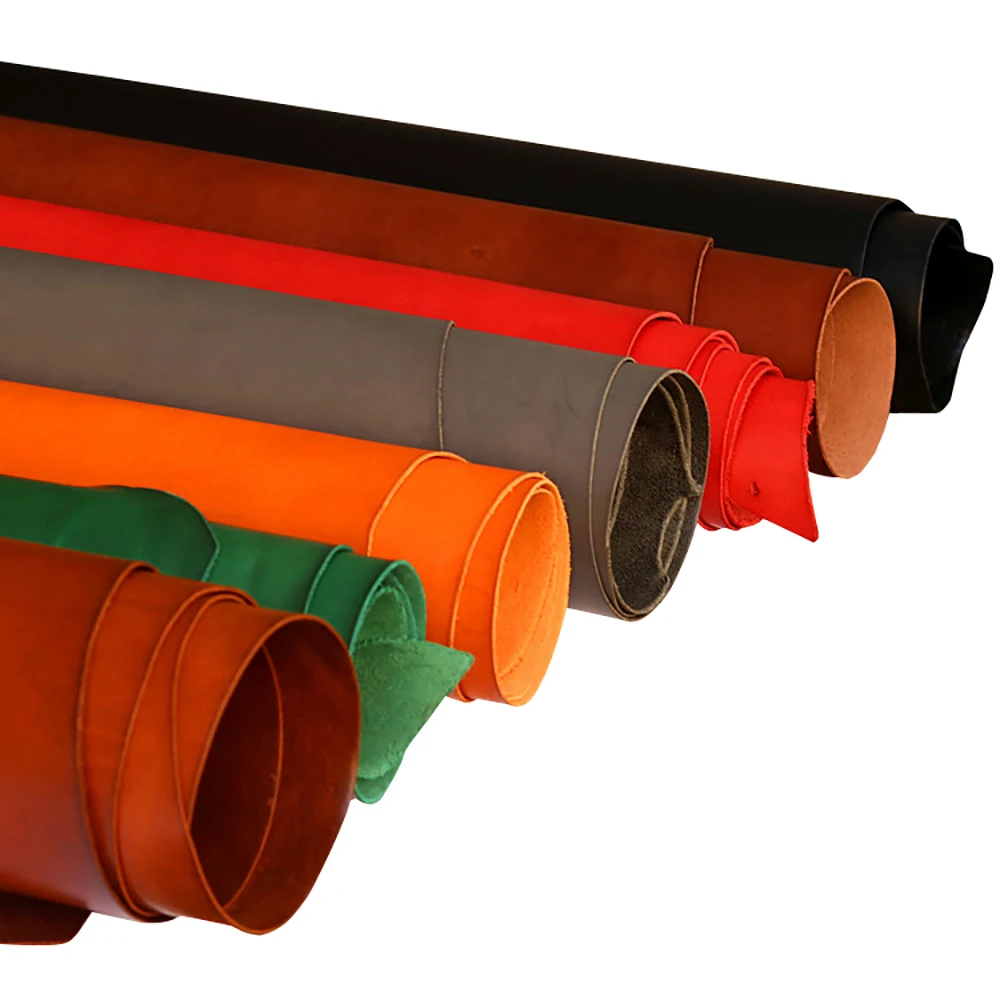 Красочный жирный растительный дубленый воловья кожа, материал для рукоделия в стиле бабочки, толщина 1,2 мм, 1,6 мм, 2,2 мм