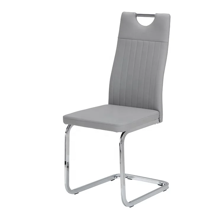 OKAY Modern Pu White z shape Black Dinning Italian Woven Brown Real Leather Dining Chair For Dining Room