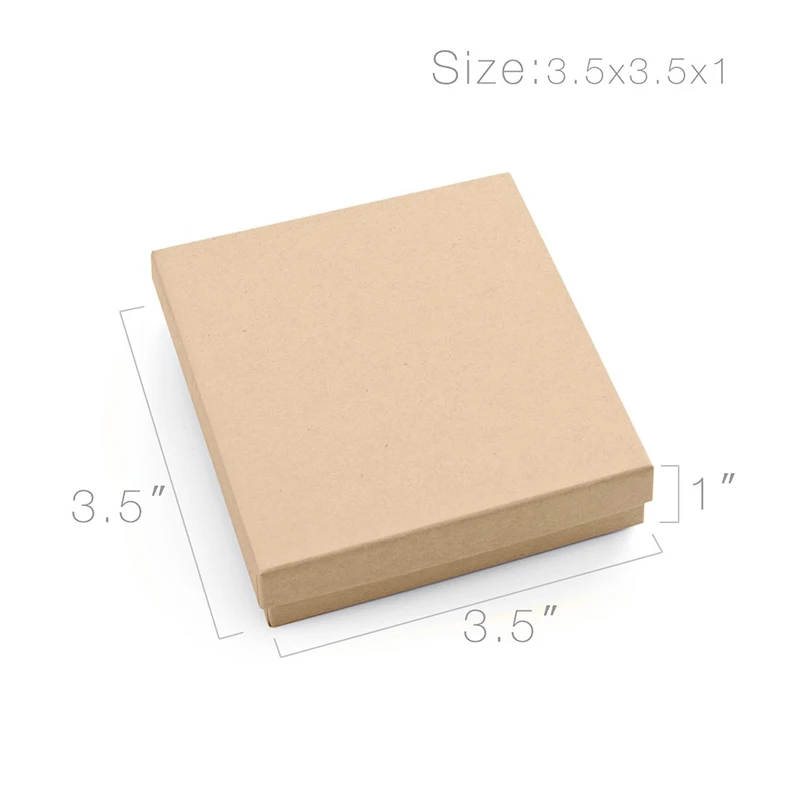 Custom Logo Design Kraft Necklaces Paper Jewelry Box