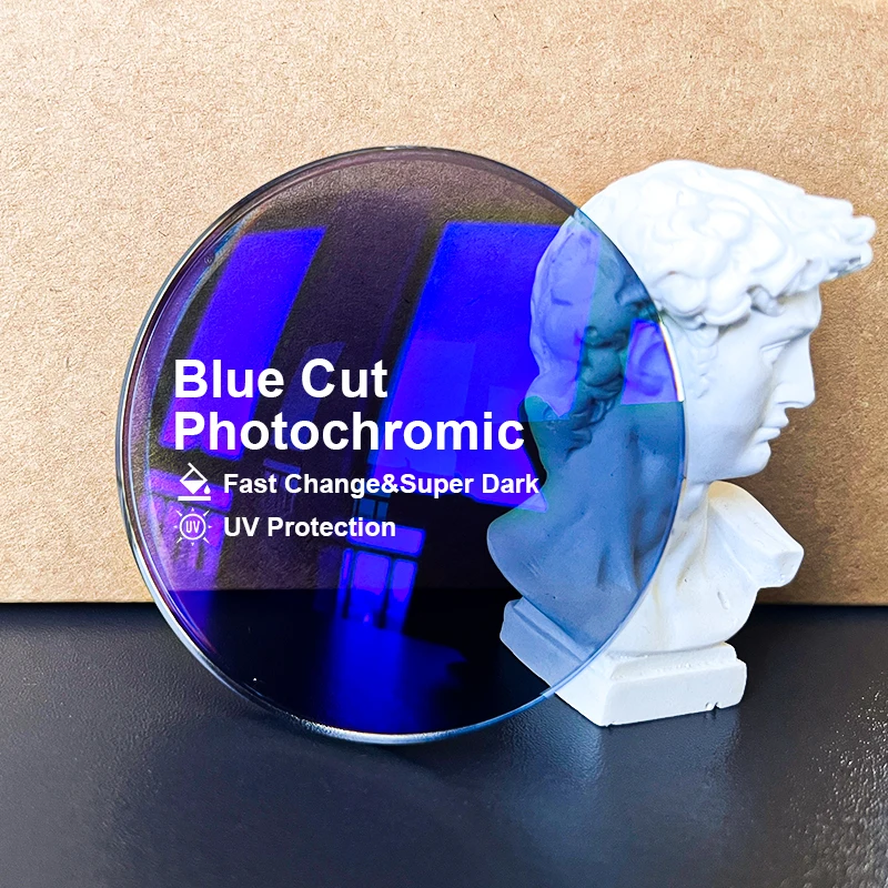 1.56 1.61 1.67 SV HC HMC AR Coating Optical Lens Blue Cut high Quality lenses for optimal UV protection Photo Grey Lenses