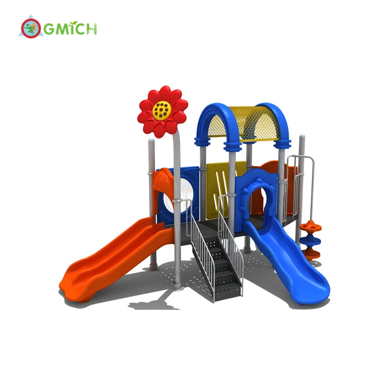 Дешевая пластиковая горка, уличная игровая площадка, детская игровая площадка, игровая площадка 4 в 1, горка, игровая площадка JMQ18158B