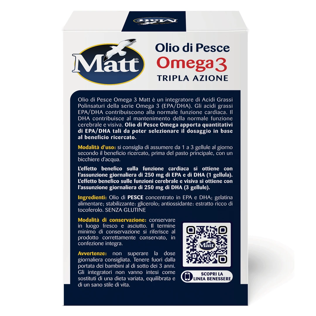 Made In Italy Health Supplements Fish Oil Omega 3 Epa Dha Triple Action Brain Heart And Eyesight For Export