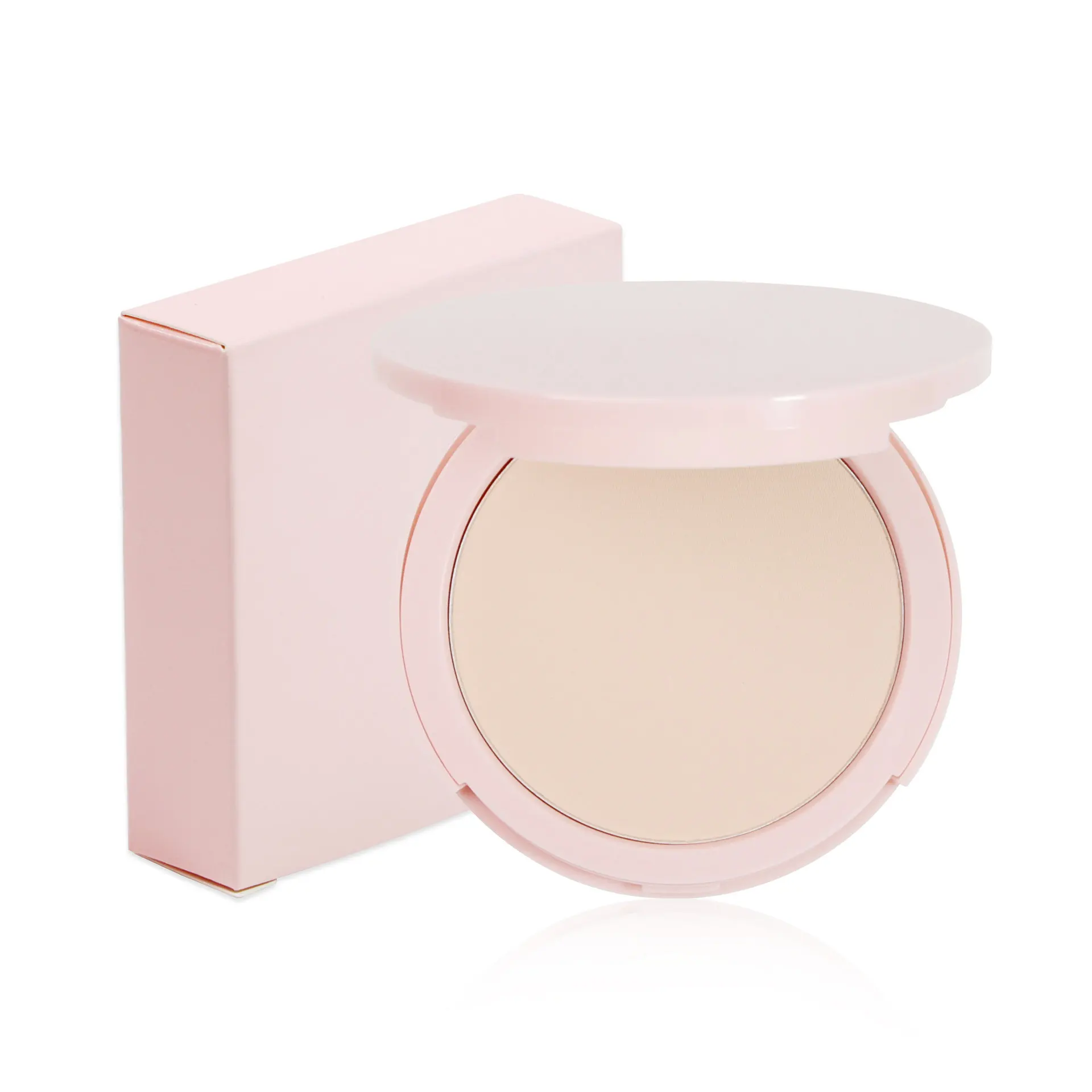 Pink Nude Matte Waterproof Oil Control Pressed Setting Powder Foundation Concealer Custom Logo Makeup Base Compact Powder